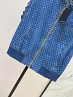 Monogram Denim Sleeveless Vest
