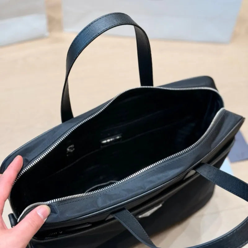 Solid Nylon Business Bag
