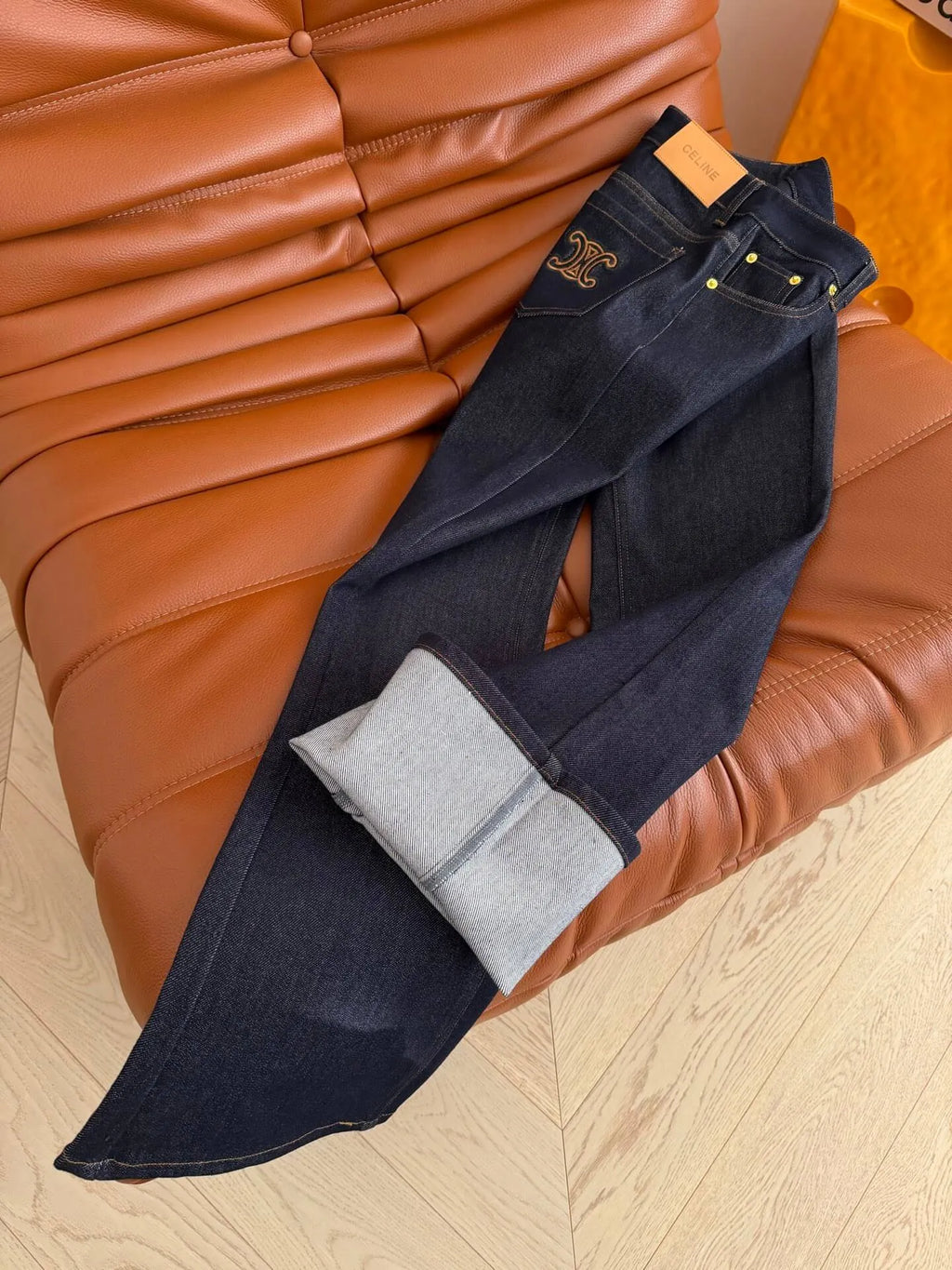 Dark Wash Bootcut Denim Pants