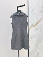 Bee Stitch Collared Tank Dress