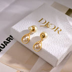 Modern Metal Drop Earrings