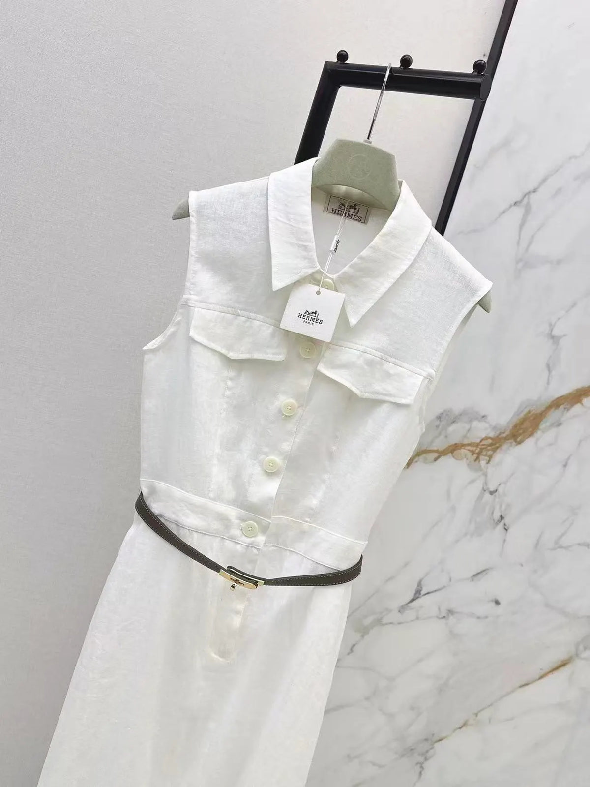 Linen Sleeveless Dress