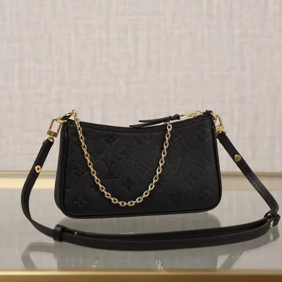 Classic Embossed Chain Shoulder Strap Underarm Bag