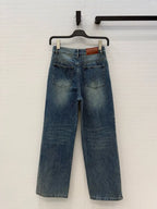 Metal Chain Pocket Jeans