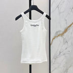 Signature Bee Stitch Cotton Vest
