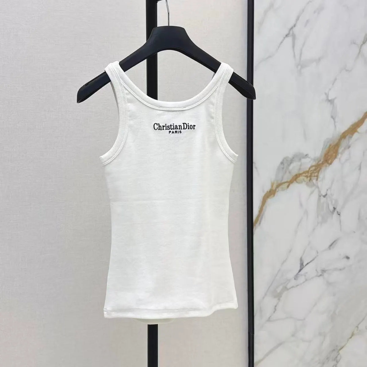 Signature Bee Stitch Cotton Vest