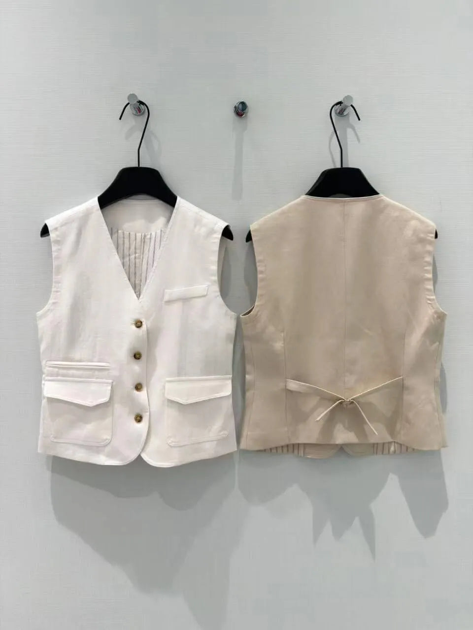 Pocket Vest Wide Leg Pant Set