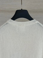 Short Sleeve Embroidered Sweater