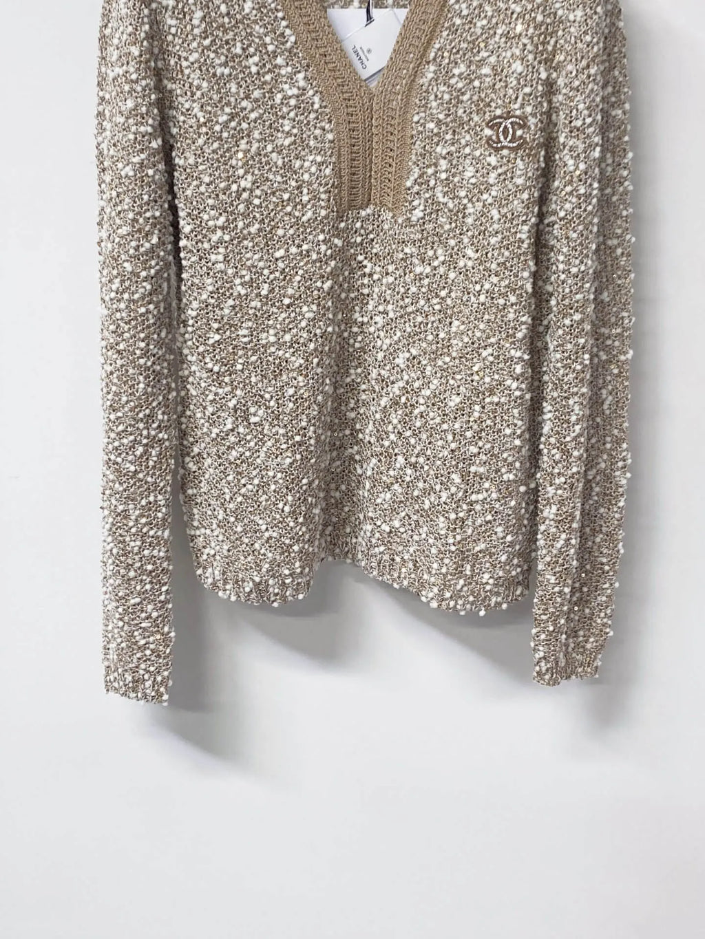 Shimmer Sequin Knit Sweater
