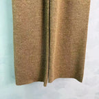 Retro Knit Vest & Wide-Leg Pants Set