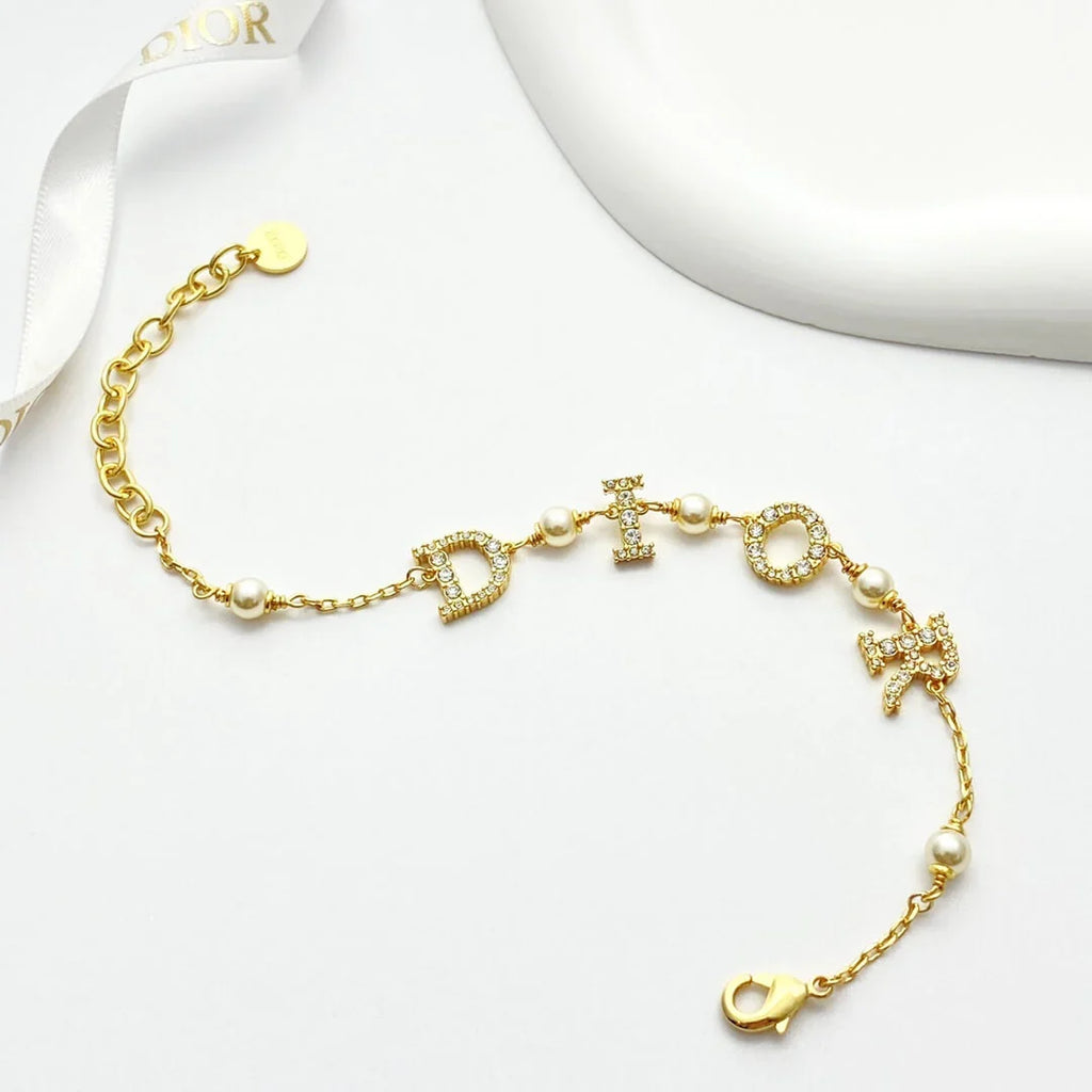 Minimalist Letter Charm Bracelet
