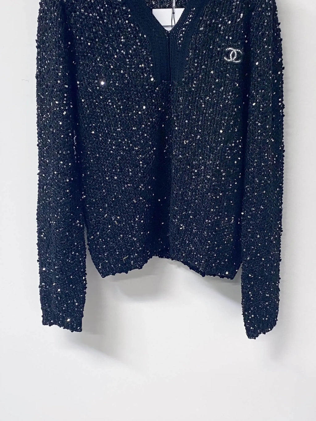 Shimmer Sequin Knit Sweater