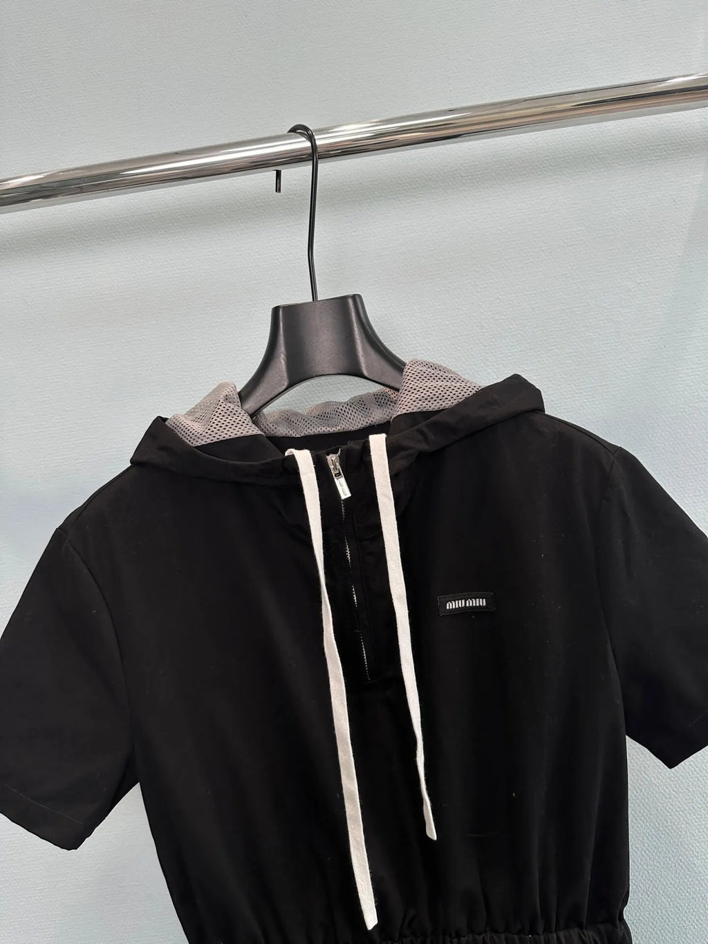 Hooded Drawstring Playsuit