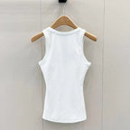 Trendy Embroidered U-Neck Vest