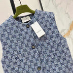 Double G Tweed Vest and Skirt Set