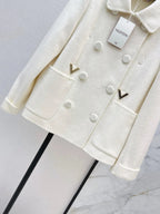 Peter Pan Collar Wool Short Jacket