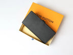 Textured Metal-Buckled Long Wallet