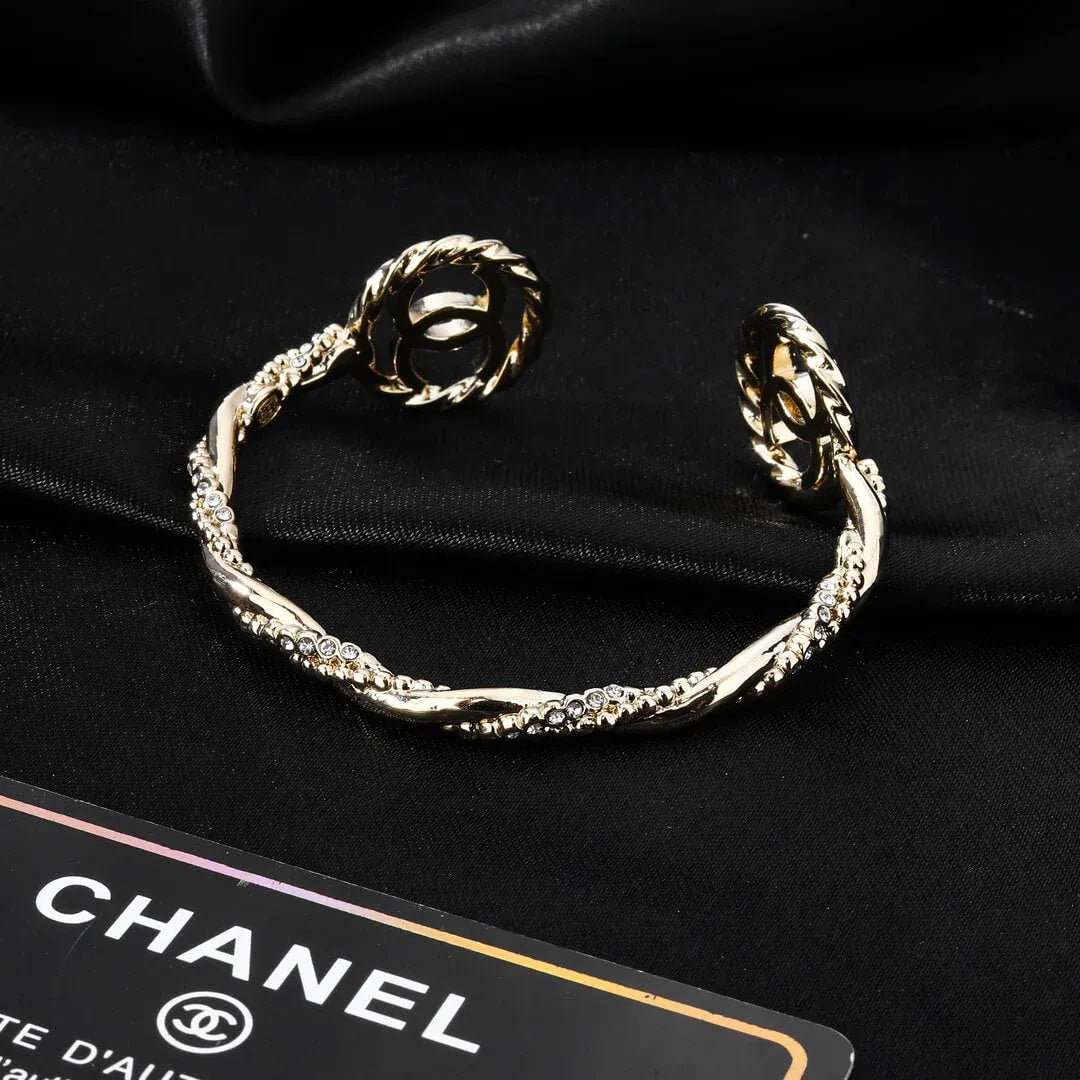 Diamond-Encrusted Cuff Bracelet