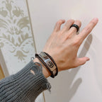 Three-Layer Leather Bracelet