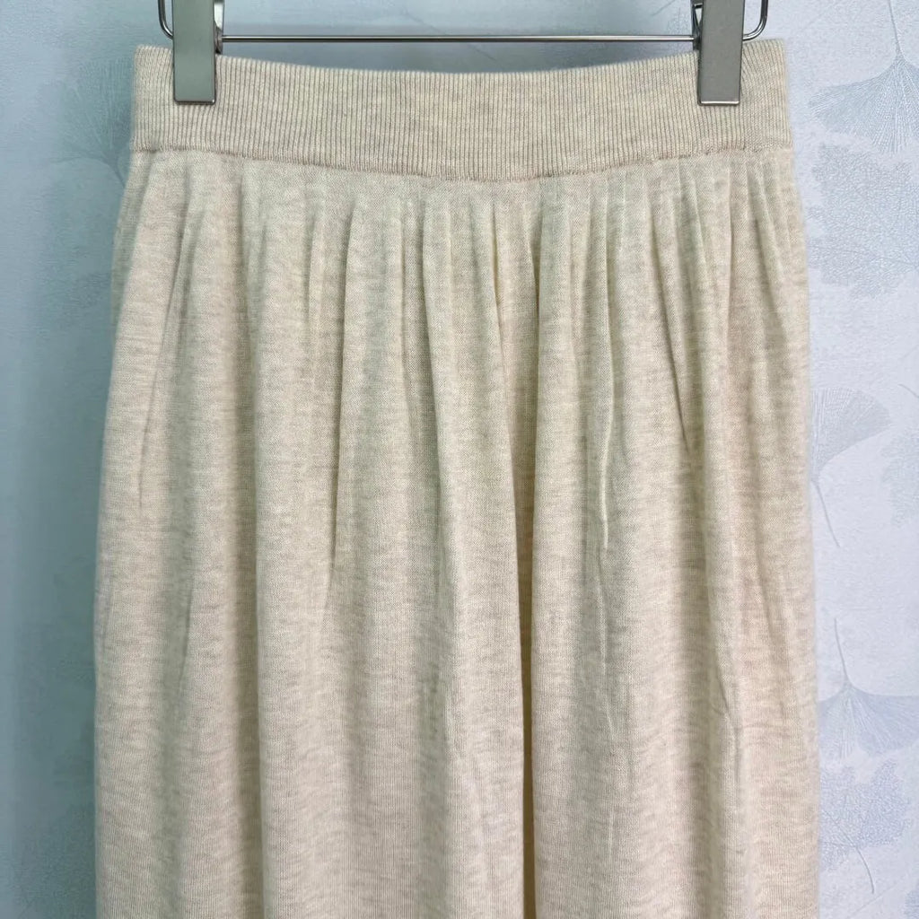 Tie Shawl Knit Two-Piece Set
