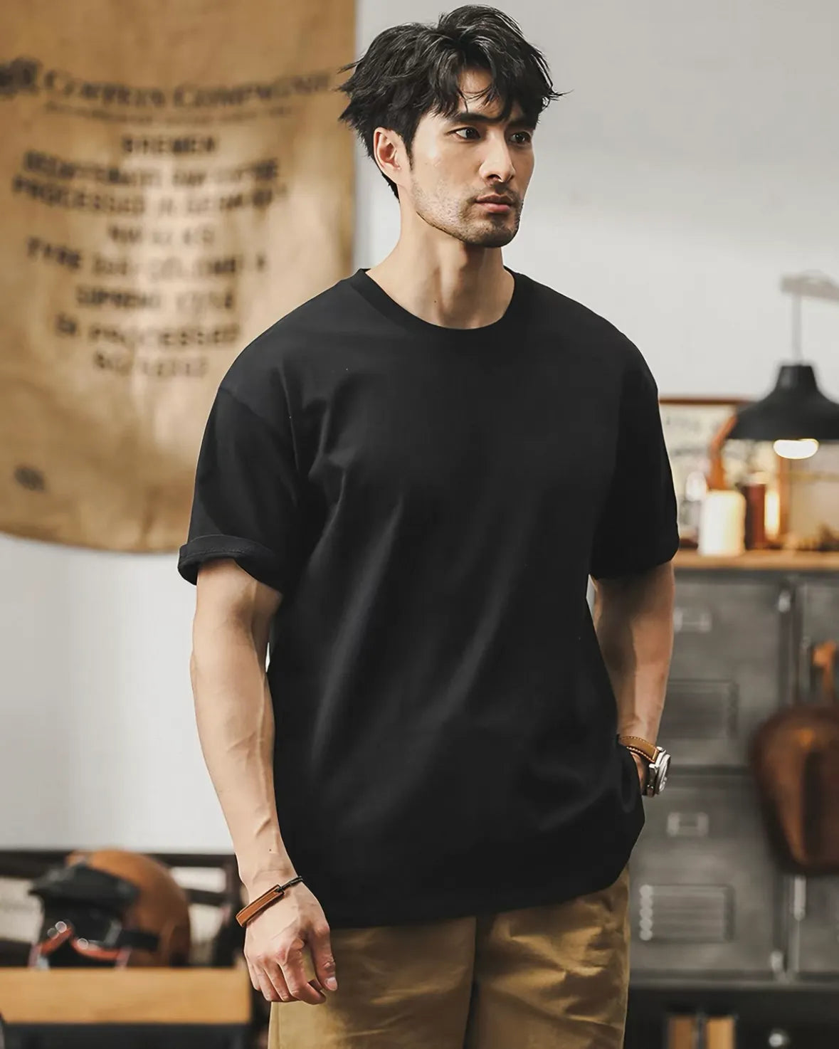Relaxed Crew Neck T‑Shirt