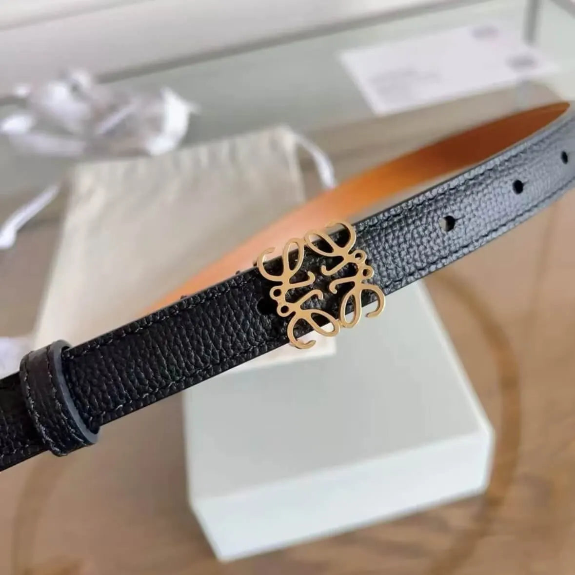 Fashionable Versatile Double-Ring Buckle Belt