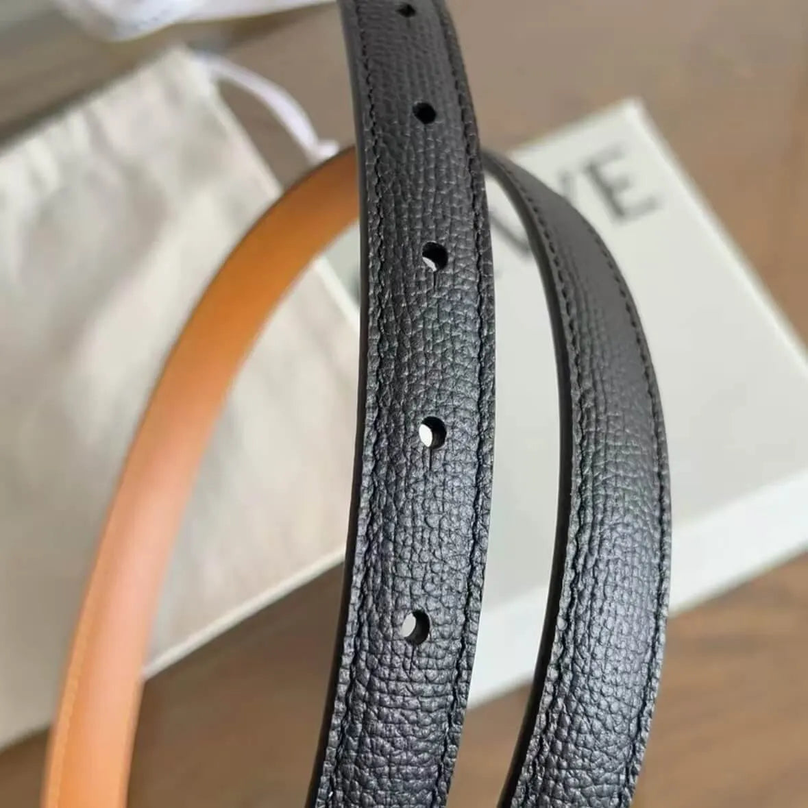 Fashionable Versatile Double-Ring Buckle Belt