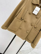 Peter Pan Collar Wool Short Jacket