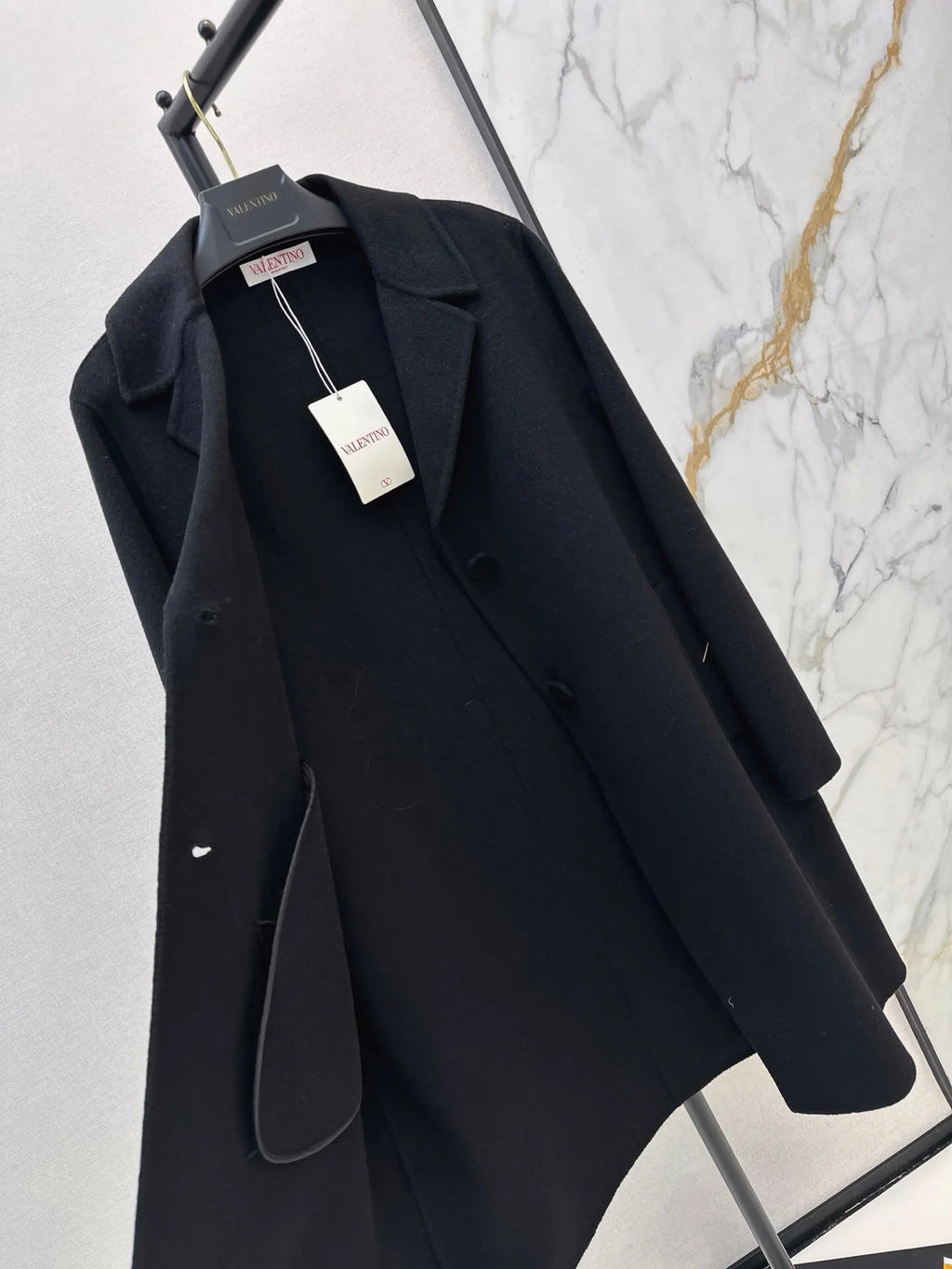 Classic Lapel Straight Wool Coat