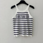 Rhinestone Stripe Detail Vest