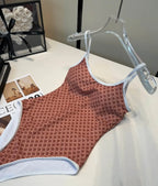 Vintage High-Cut One-Piece Swimsuit