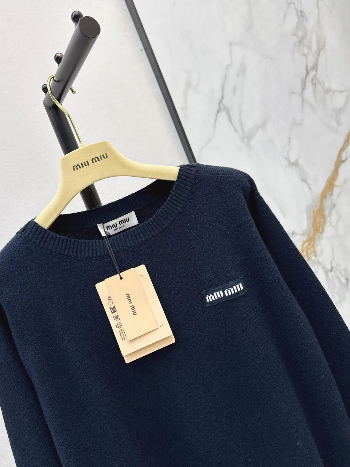 Classic Embroidered Knit Sweater