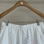 Elastic Waist Jacquard Mini Shorts