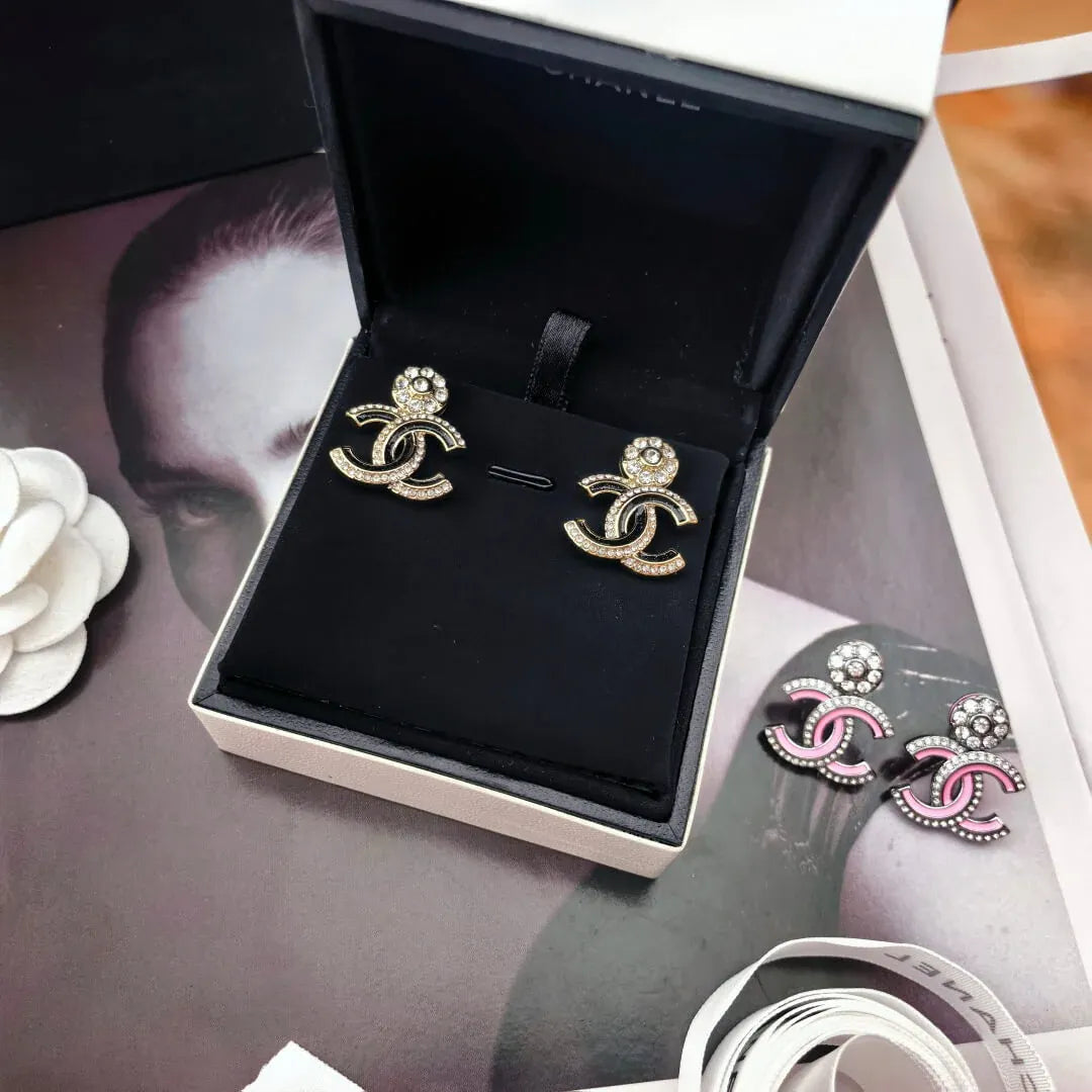 Diamond-Accented Statement Earrings