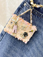 Chain Belt Decor High Waist Wide Leg Jeans