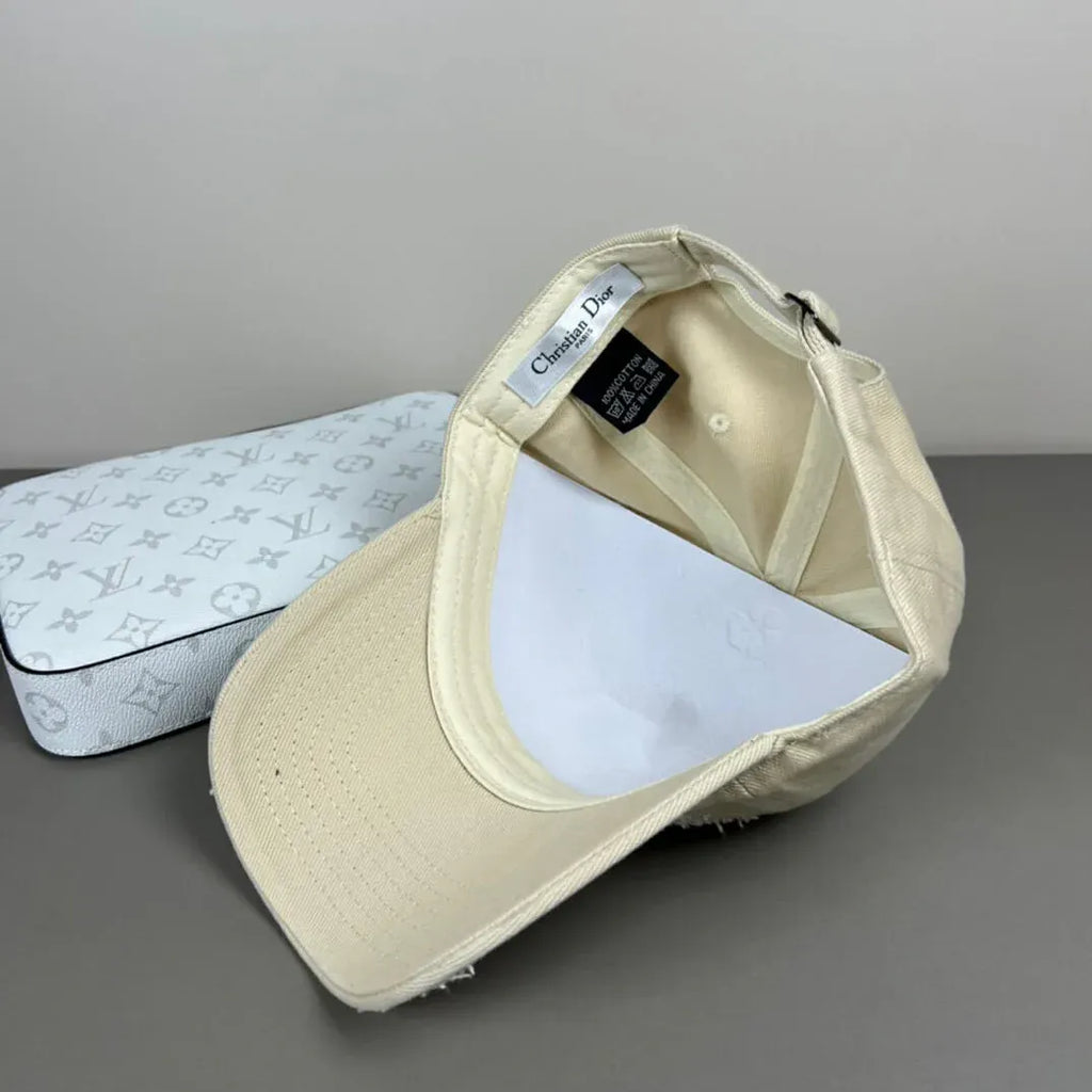 Chic Simple Distressed Brushed Baseball Cap