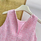 Woven Fabric Sleeveless Dress