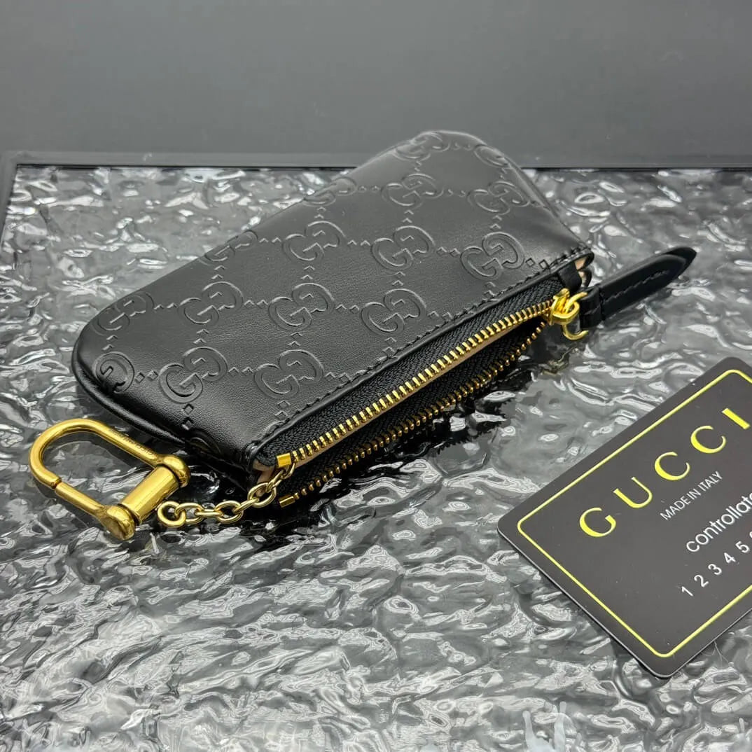 Black-Weave Subtle Pattern Wallet