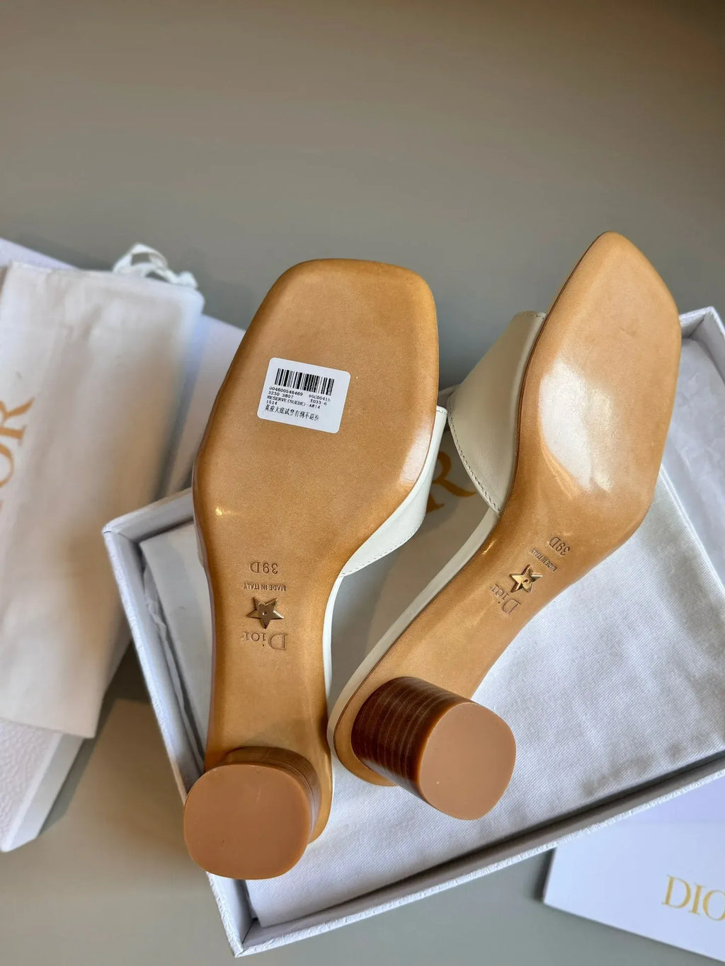 Classic Round-Buckle Block Heel Sandals