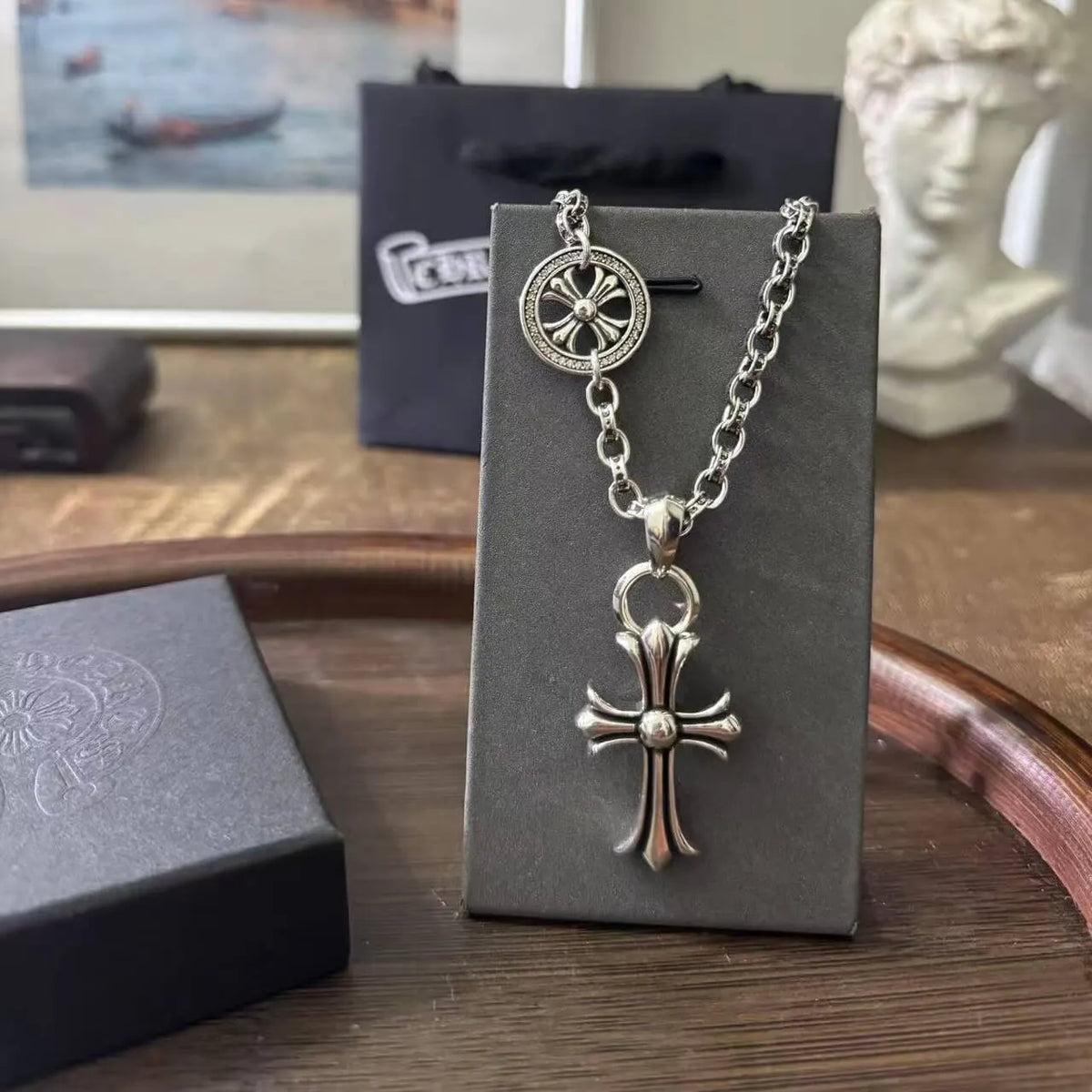 Chic Street Style Cross Necklace