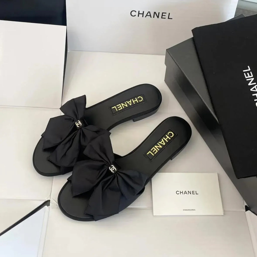 Bow-Accented Block Heel  Sandals