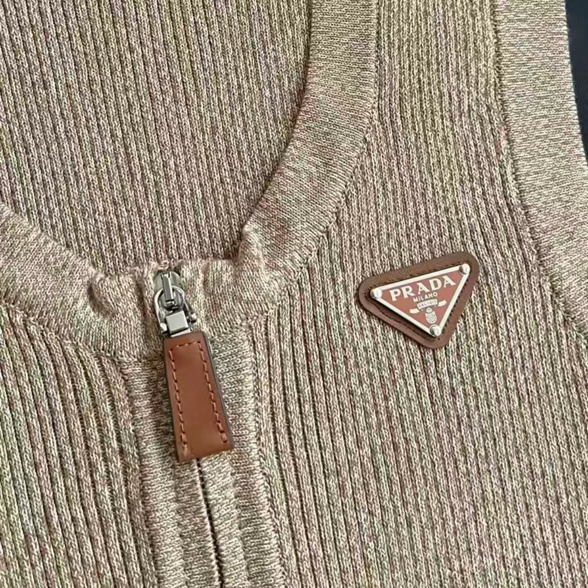 Half-Zip Knit Vest