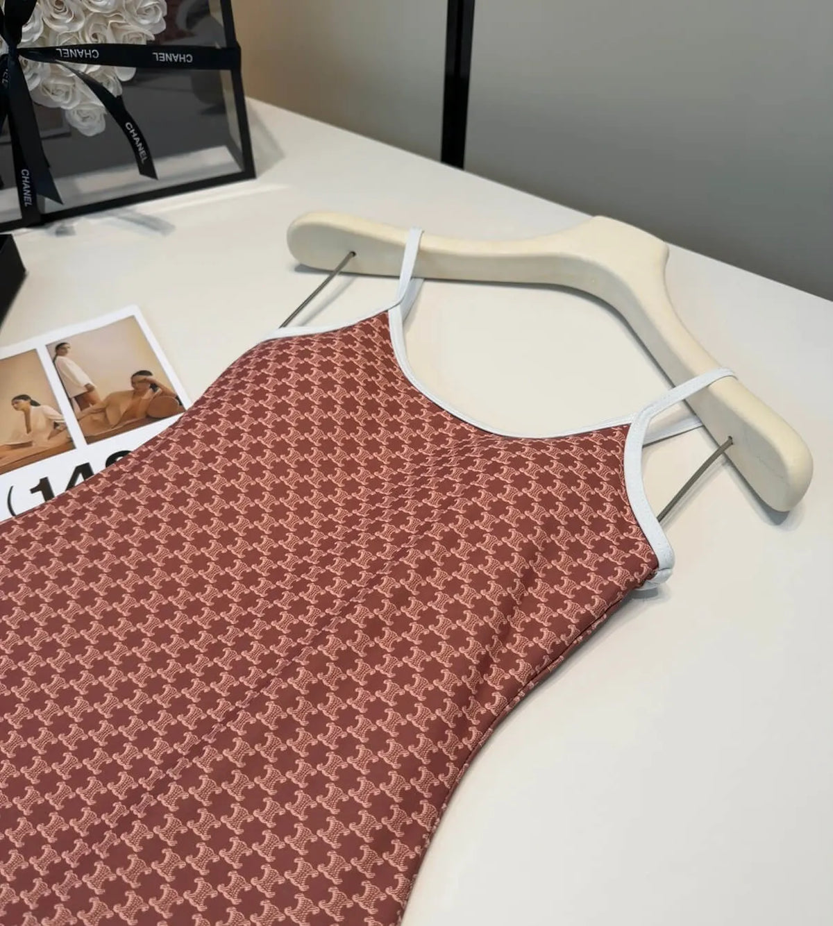Vintage High-Cut One-Piece Swimsuit