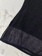 Sheer Asymmetric Sleeveless Top