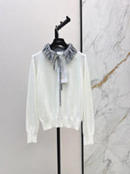 Pearl Ruffle Knit Top