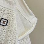 Blend Openwork Knit Skirt