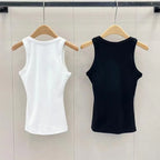 Trendy Embroidered U-Neck Vest