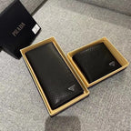 Black Textured Accented  Wallet