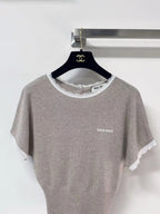Minimalist Lace Trim Top