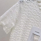 Scallop Edge Crochet Short Sleeve
